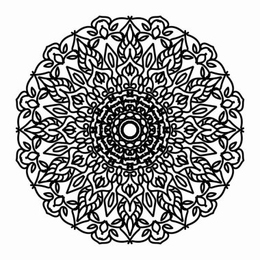 Vektör yuvarlak soyut çember. Mandala tarzı. EPS 10