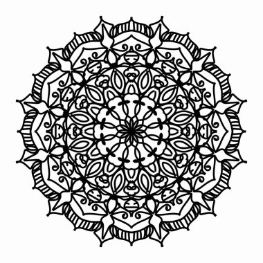 Vektör yuvarlak soyut çember. Mandala tarzı. EPS 10