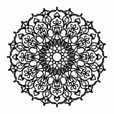 Vektör yuvarlak soyut çember. Mandala tarzı. EPS 10