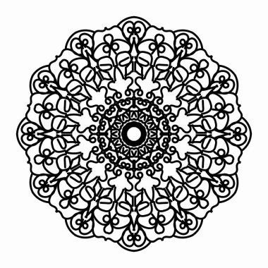 Vektör yuvarlak soyut çember. Mandala tarzı. EPS 10