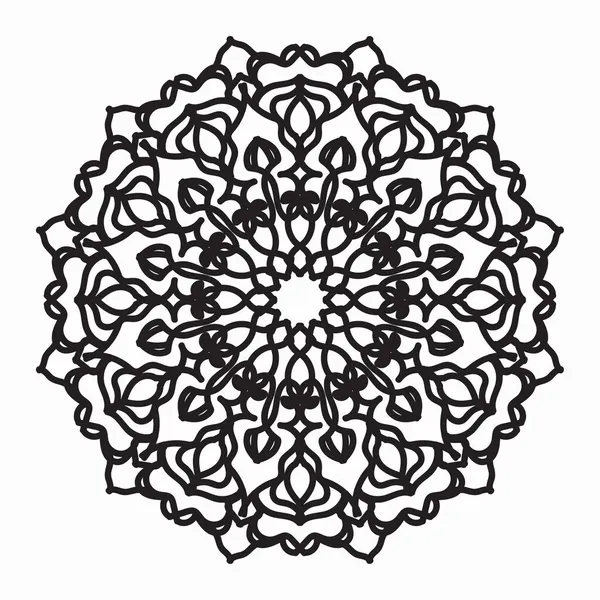 Vecteur Rond Cercle Abstrait Style Mandala Spe — Image vectorielle