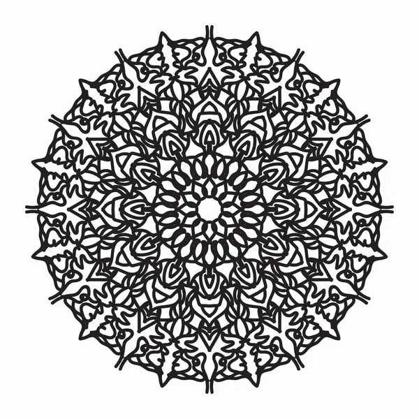 Vecteur Rond Cercle Abstrait Style Mandala Spe — Image vectorielle