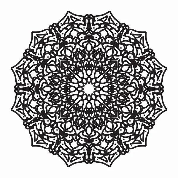 Vector Círculo Abstracto Redondo Estilo Mandala Eps — Archivo Imágenes Vectoriales