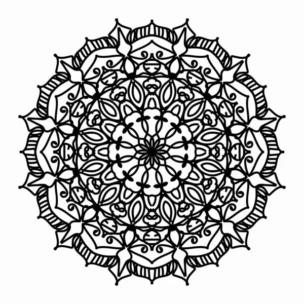 Vecteur Rond Cercle Abstrait Style Mandala Spe — Image vectorielle