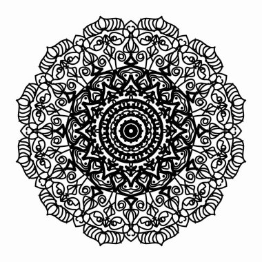 Vektör yuvarlak soyut çember. Mandala tarzı. EPS 10