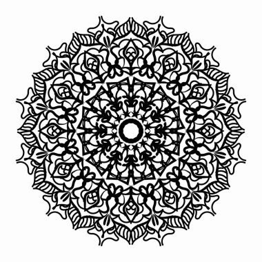 Vektör yuvarlak soyut çember. Mandala tarzı. EPS 10