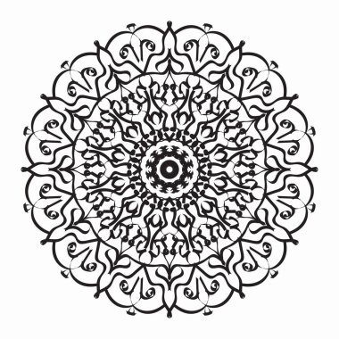 Vektör yuvarlak soyut çember. Mandala tarzı. EPS 10