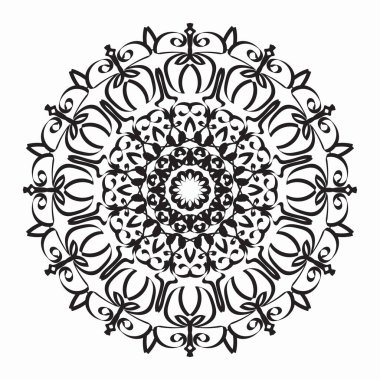 Vektör yuvarlak soyut çember. Mandala tarzı. EPS 10