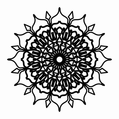 Vektör yuvarlak soyut çember. Mandala tarzı. EPS 10