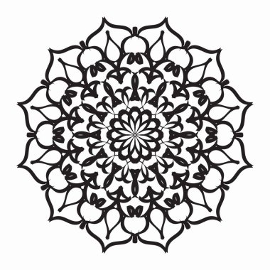 Vektör yuvarlak soyut çember. Mandala tarzı. EPS 10