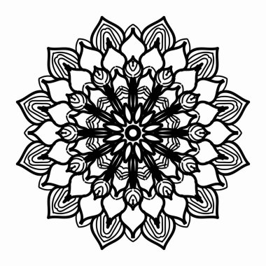 Vektör yuvarlak soyut çember. Mandala tarzı. EPS 10