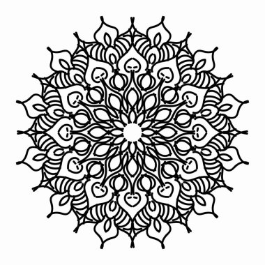 Vektör yuvarlak soyut çember. Mandala tarzı. EPS 10