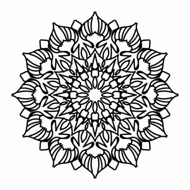 Vektör yuvarlak soyut çember. Mandala tarzı. EPS 10