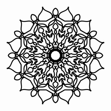 Vektör yuvarlak soyut çember. Mandala tarzı. EPS 10
