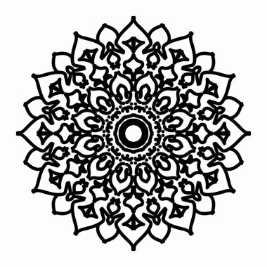 Vektör yuvarlak soyut çember. Mandala tarzı. EPS 10