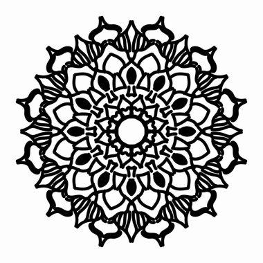 Vektör yuvarlak soyut çember. Mandala tarzı. EPS 10