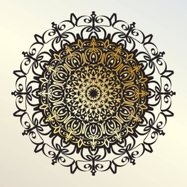 Vektör yuvarlak soyut çember. Mandala tarzı. EPS 10