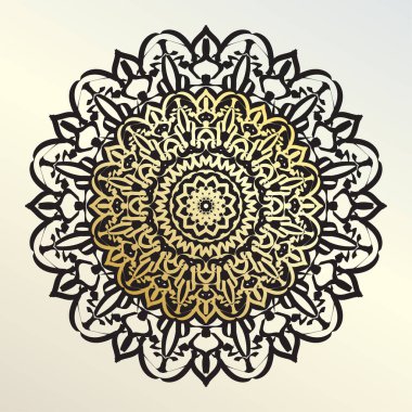 Vektör yuvarlak soyut çember. Mandala tarzı. EPS 10