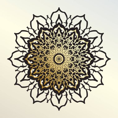 Vektör yuvarlak soyut çember. Mandala tarzı. EPS 10