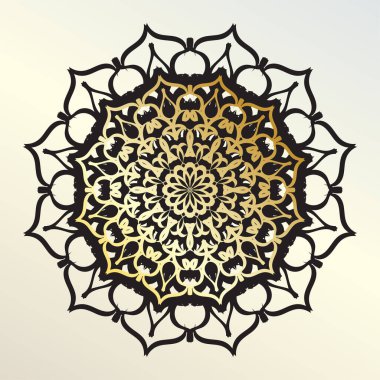 Vektör yuvarlak soyut çember. Mandala tarzı. EPS 10