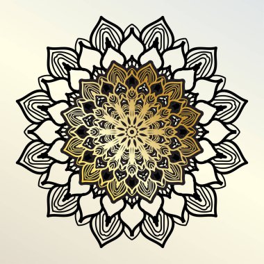 Vektör yuvarlak soyut çember. Mandala tarzı. EPS 10