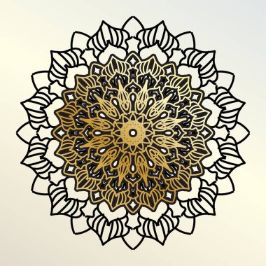 Vektör yuvarlak soyut çember. Mandala tarzı. EPS 10