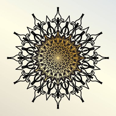 Vektör yuvarlak soyut çember. Mandala tarzı. EPS 10