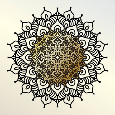 Vektör yuvarlak soyut çember. Mandala tarzı. EPS 10