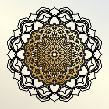 Vektör yuvarlak soyut çember. Mandala tarzı. EPS 10