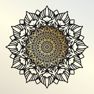 Vektör yuvarlak soyut çember. Mandala tarzı. EPS 10