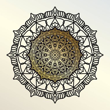 Vektör yuvarlak soyut çember. Mandala tarzı. EPS 10