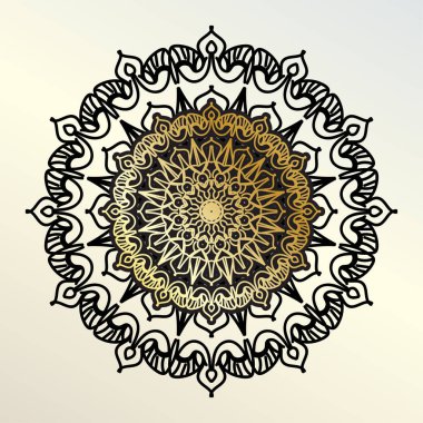 Vektör yuvarlak soyut çember. Mandala tarzı. EPS 10