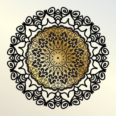 Vektör yuvarlak soyut çember. Mandala tarzı. EPS 10