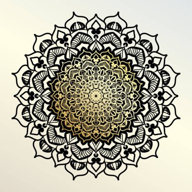 Vektör yuvarlak soyut çember. Mandala tarzı. EPS 10