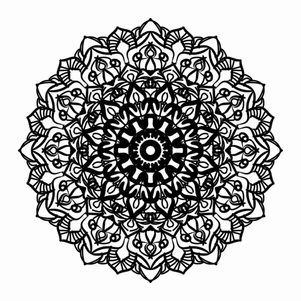 Vector Círculo Abstracto Redondo Estilo Mandala Eps — Vector de stock