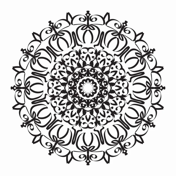 Vecteur Rond Cercle Abstrait Style Mandala Spe — Image vectorielle