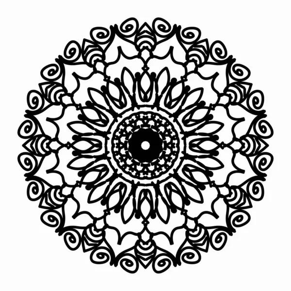 Vecteur Rond Cercle Abstrait Style Mandala Spe — Image vectorielle