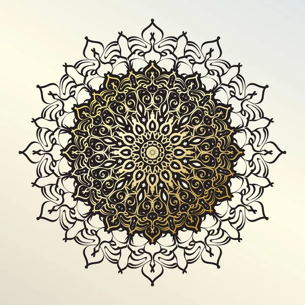 Vector Círculo Abstracto Redondo Estilo Mandala Eps — Vector de stock