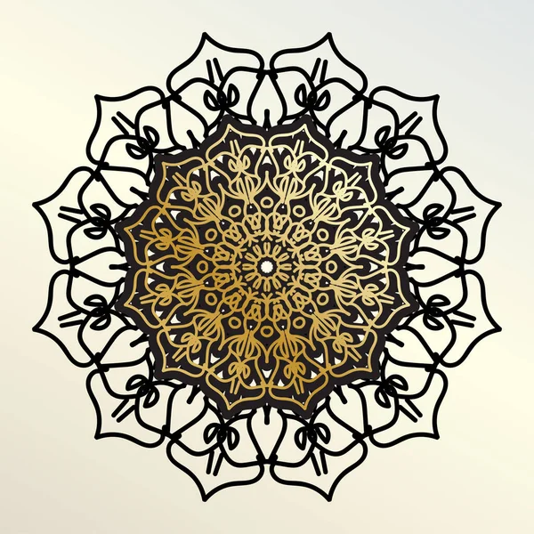 Vector Círculo Abstracto Redondo Estilo Mandala Eps — Archivo Imágenes Vectoriales