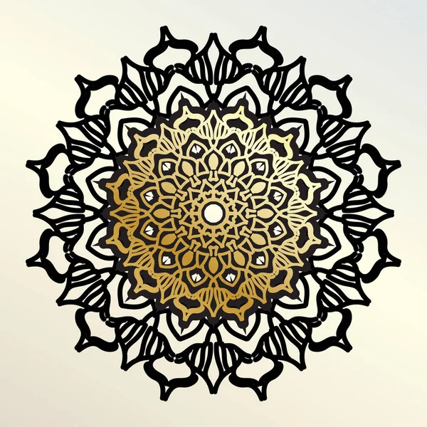 Vector Círculo Abstracto Redondo Estilo Mandala Eps — Vector de stock