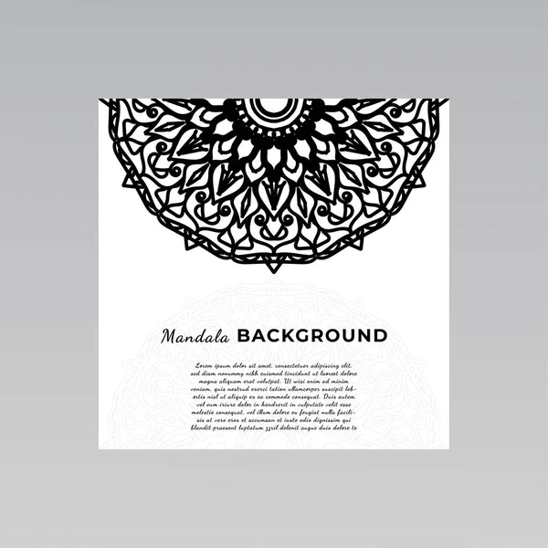 Ornamentale Mandala Design Hintergrund — Stockvektor