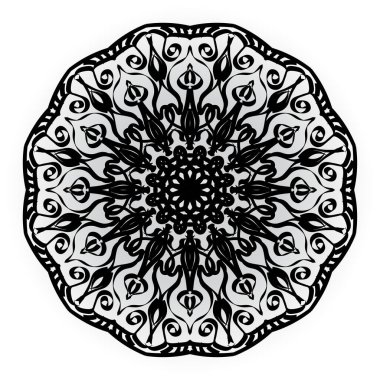 Vektör yuvarlak soyut daire. Mandala stili.