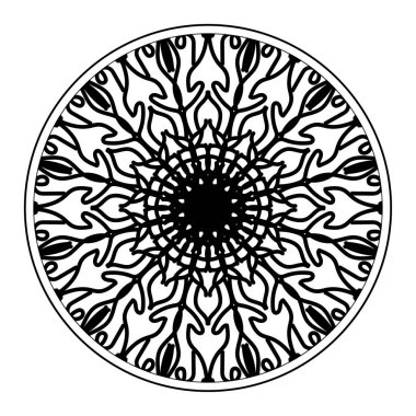 Vektör yuvarlak soyut daire. Mandala stili