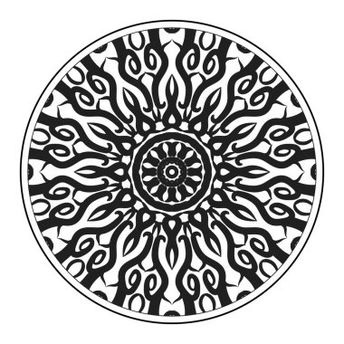 Vektör yuvarlak soyut daire. Mandala stili