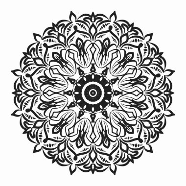 Vektör yuvarlak soyut daire. Mandala stili