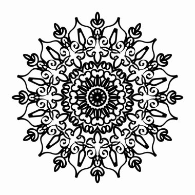 Vektör yuvarlak soyut daire. Mandala stili