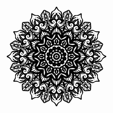 Vektör yuvarlak soyut daire. Mandala stili