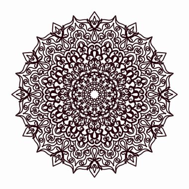 Vektör yuvarlak soyut daire. Mandala stili