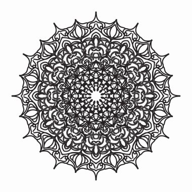 Vektör yuvarlak soyut daire. Mandala stili