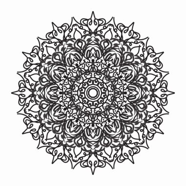 Vektör yuvarlak soyut daire. Mandala stili